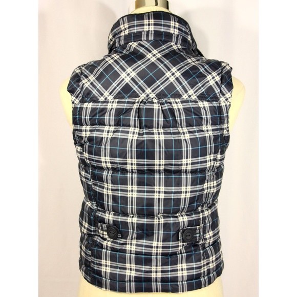 Aeropostale Plaid Quilted Sleeveless Jacket Vest - Picture 5 of 8